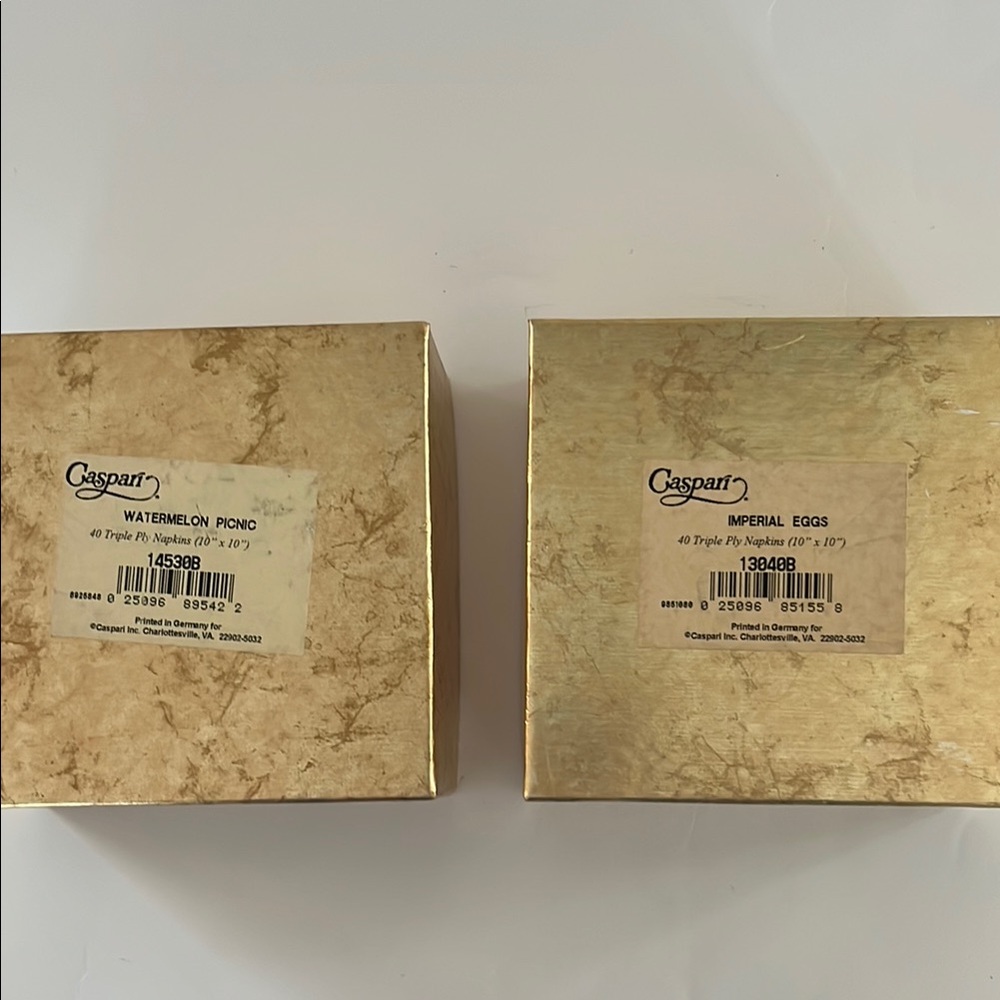 Caspari Vintage Gold Cocktail Napkin Sets